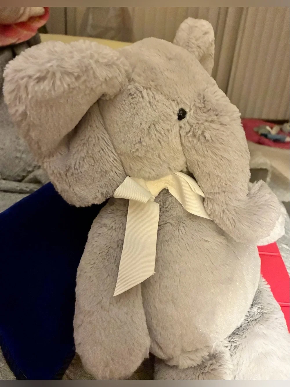 Pottery Barn Kids Nursery Collections Plush Grey Elephant. Clean & Sanitized. EC